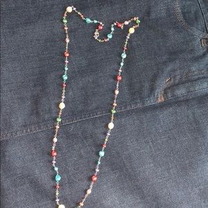 NWOT honora 36” multicolor pearl necklace
